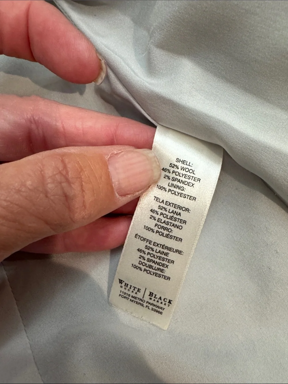White House Black Market Grey Suit Jacket and Skirt